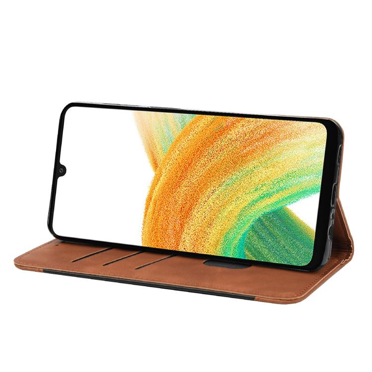 For Samsung Galaxy A17 4G / 5G Skin Feel Splicing Leather Phone Case