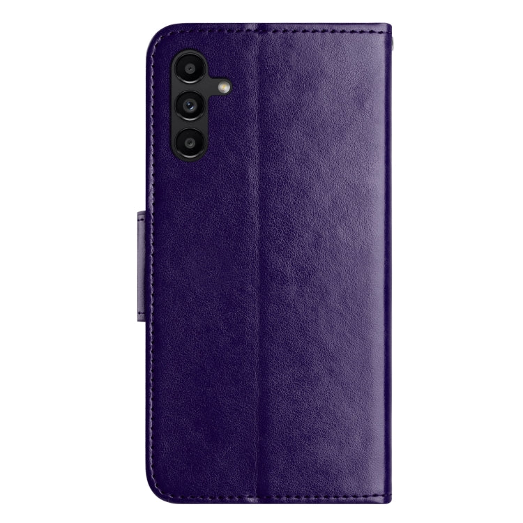 For Samsung Galaxy A16 / A26 5G Butterfly Flower Pattern Flip Leather Phone Case