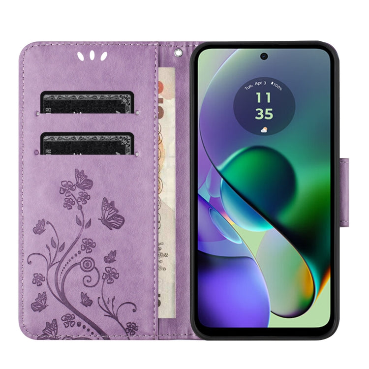 For Samsung Galaxy A06 4G Butterfly Flower Pattern Flip Leather Phone Case