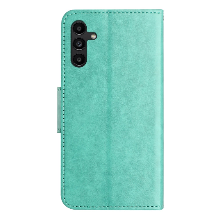 For Samsung Galaxy A36 5G Butterfly Flower Pattern Flip Leather Phone Case