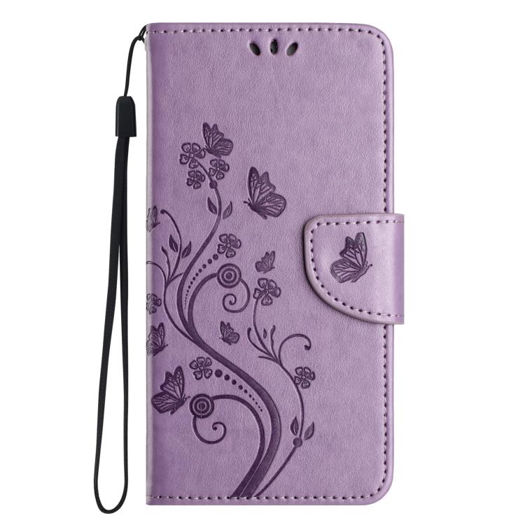 For Samsung Galaxy A56 5G Butterfly Flower Pattern Flip Leather Phone Case