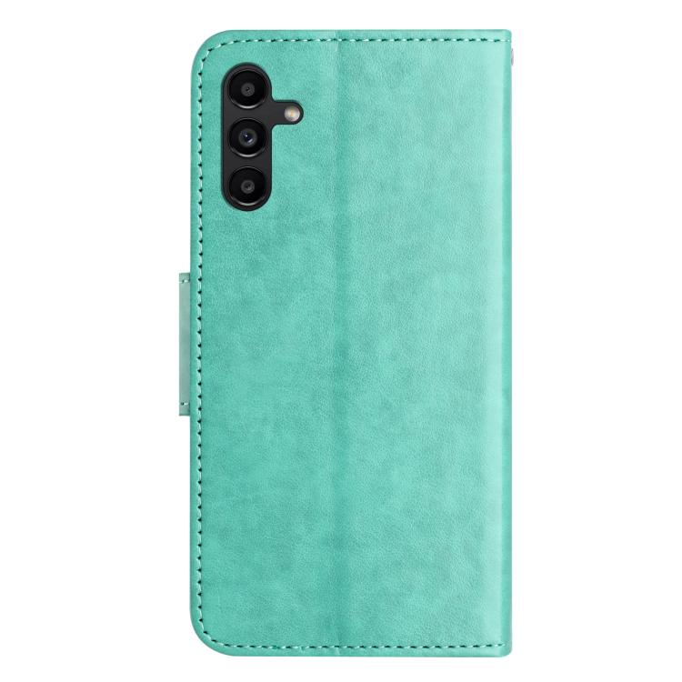For Samsung Galaxy A17 4G / 5G Butterfly Flower Pattern Flip Leather Phone Case