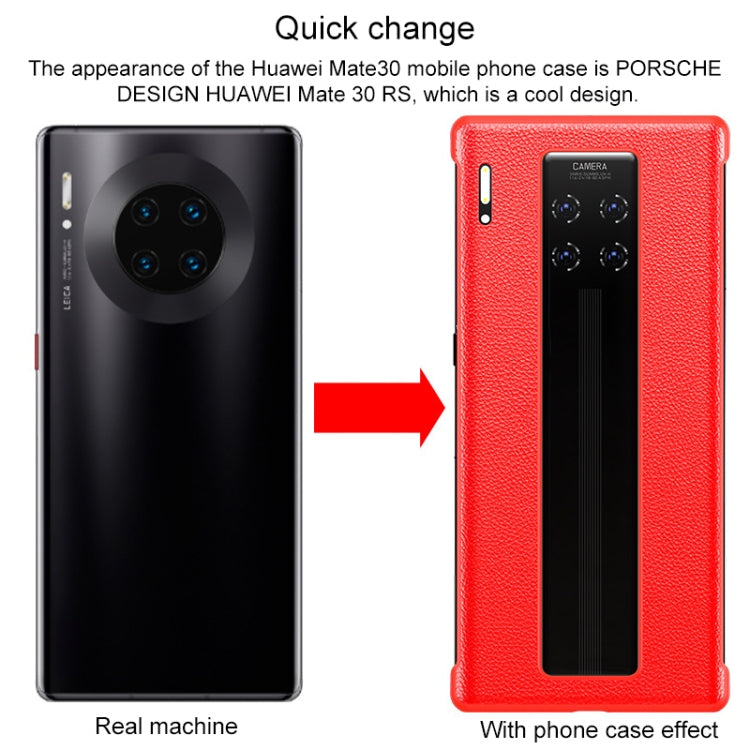 For Huawei Mate 30 Pro Genuine Leather Shockproof Protective Case