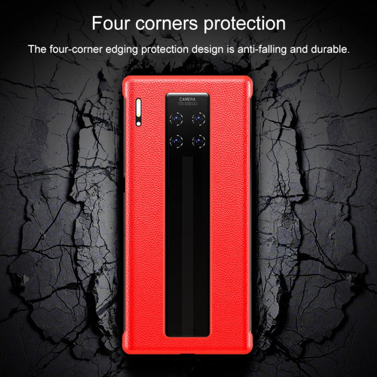 For Huawei Mate 30 Pro Genuine Leather Shockproof Protective Case