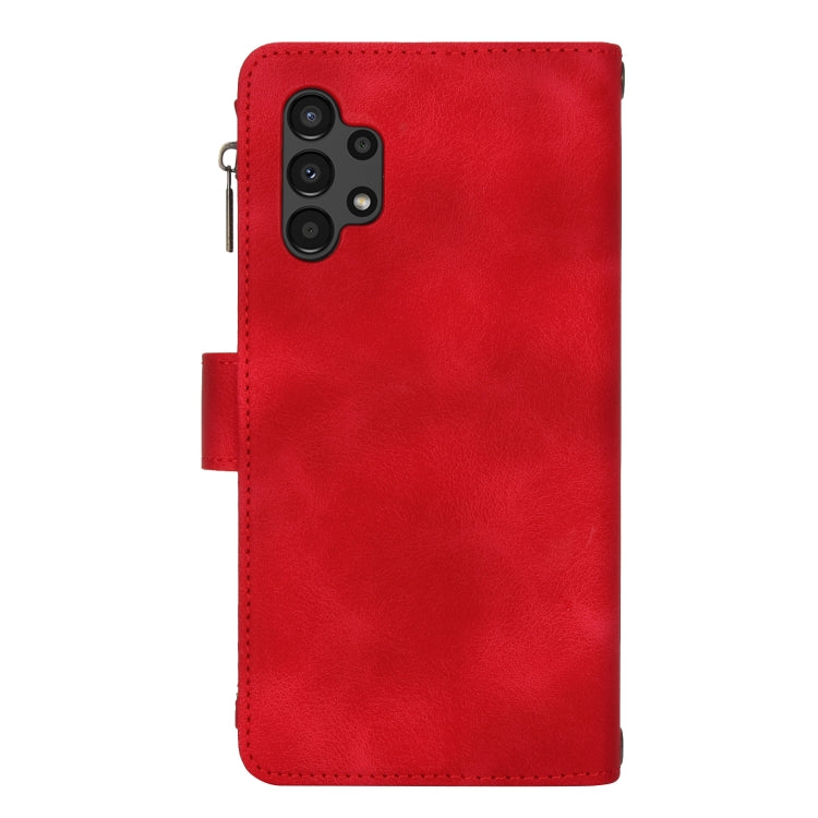 For Samsung Galaxy A13 4G / 5G Dream 9-Card Zipper Wallet RFID Leather Phone Case with Lanyard