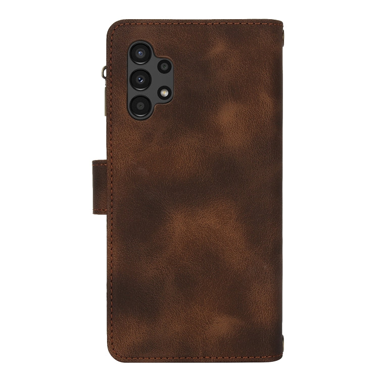 For Samsung Galaxy A13 4G / 5G Dream 9-Card Zipper Wallet RFID Leather Phone Case with Lanyard