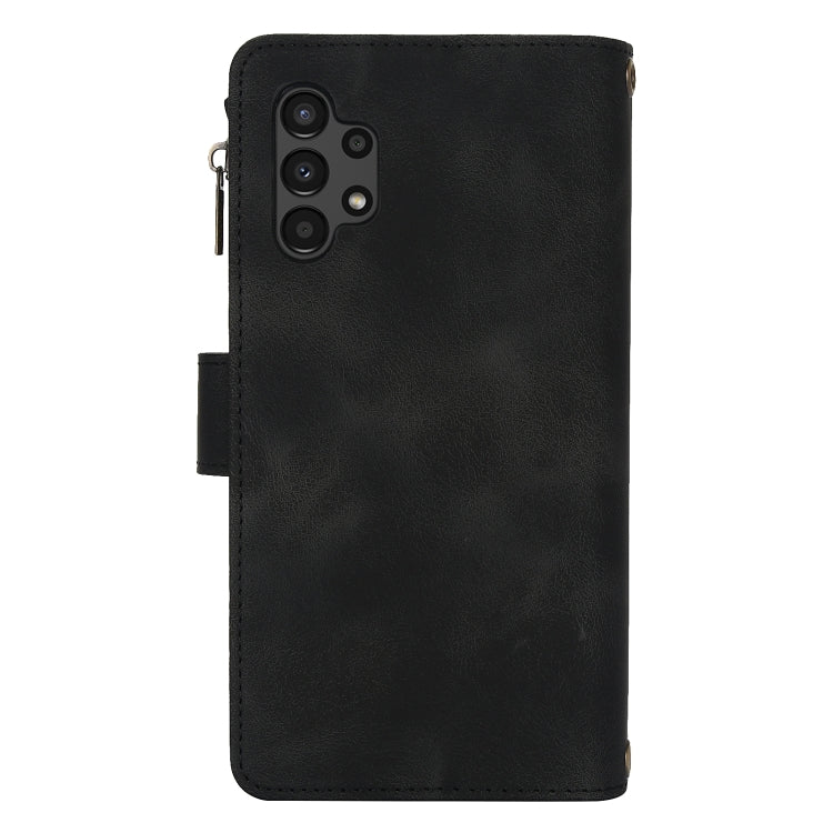 For Samsung Galaxy A13 4G / 5G Dream 9-Card Zipper Wallet RFID Leather Phone Case with Lanyard