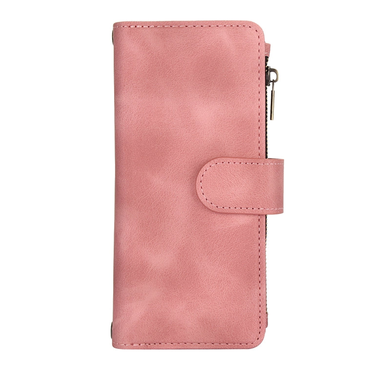 For Samsung Galaxy A34 5G Dream 9-Card Zipper Wallet RFID Leather Phone Case with Lanyard