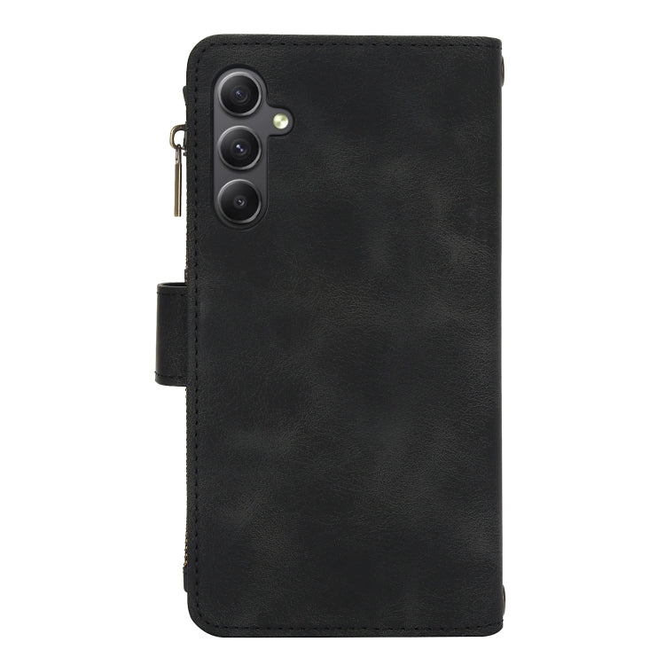 For Samsung Galaxy A35 5G Dream 9-Card Zipper Wallet RFID Leather Phone Case with Lanyard