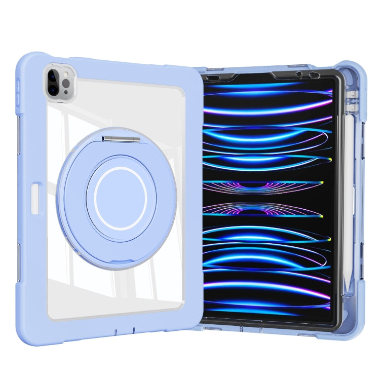 For iPad Pro 11 2022 / Air 10.9 2022 Crystal Armor PC Hybrid TPU Tablet Case with Pen Slot