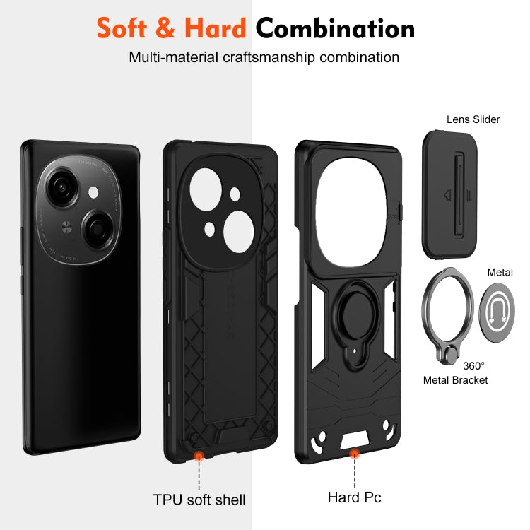 For Tecno Spark Go 2025 / Spark Go 1 Camshield Ring Holder Phone Case