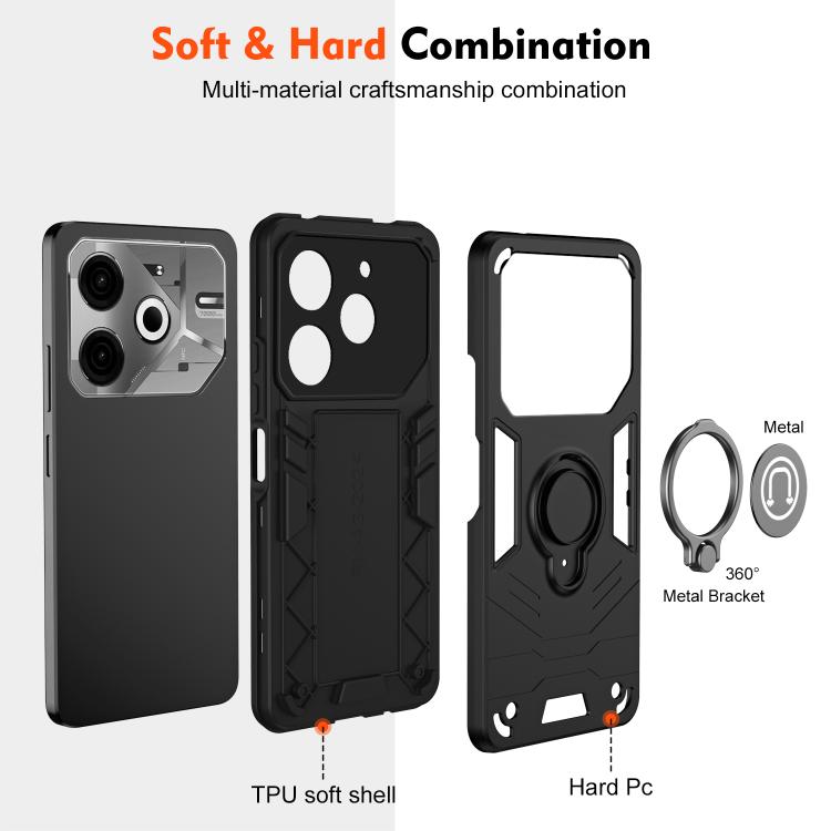For Tecno Pova 6 Neo 4G Camshield Ring Holder Phone Case