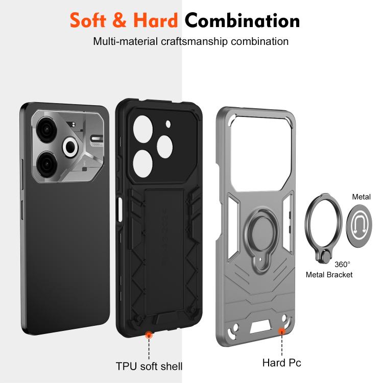 For Tecno Pova 6 Neo 4G Camshield Ring Holder Phone Case