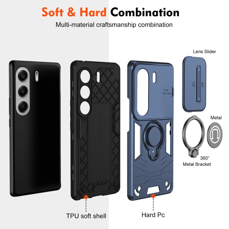 For Tecno Camon 40 Pro 4G Camshield Ring Holder Phone Case
