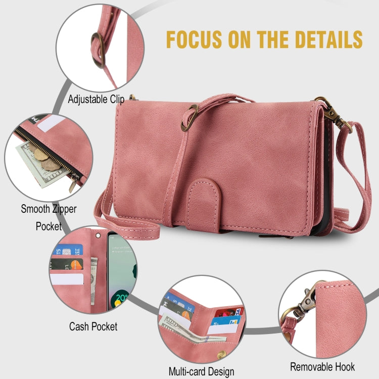 For Google Pixel 6 Dream 9-Card Zipper Wallet RFID Leather Phone Case with Lanyard