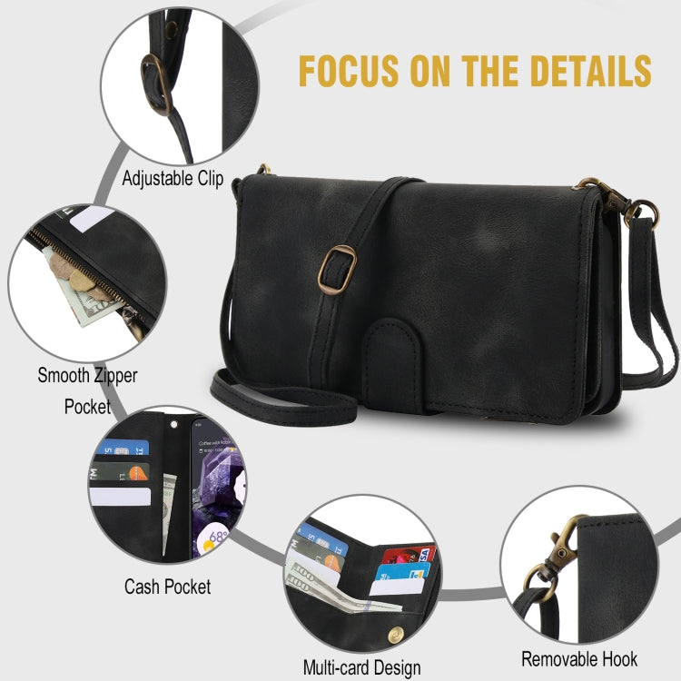For Google Pixel 8 Dream 9-Card Zipper Wallet RFID Leather Phone Case with Lanyard