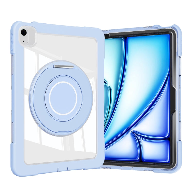 For iPad Air 11 2026 / 2025 / 2024 Crystal Armor PC Hybrid TPU Tablet Case