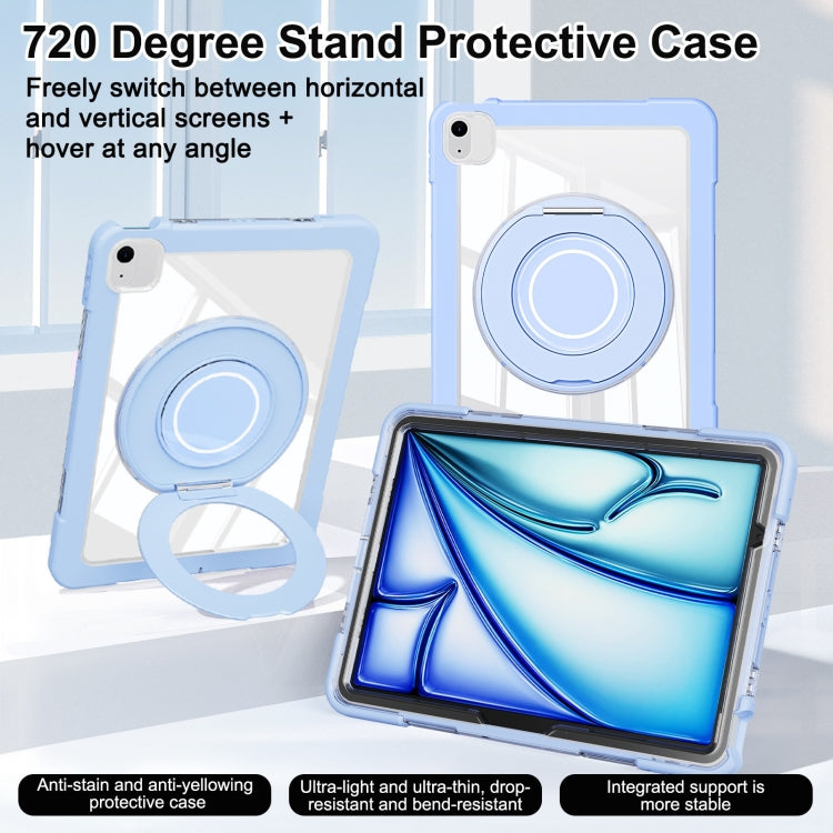 For iPad Air 11 2026 / 2025 / 2024 Crystal Armor PC Hybrid TPU Tablet Case