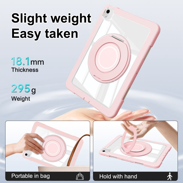 For iPad Air 11 2026 / 2025 / 2024 Crystal Armor PC Hybrid TPU Tablet Case