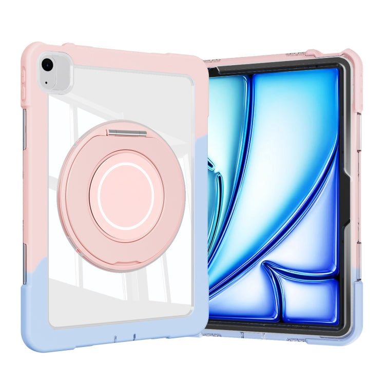 For iPad Air 11 2026 / 2025 / 2024 Crystal Armor PC Hybrid TPU Tablet Case
