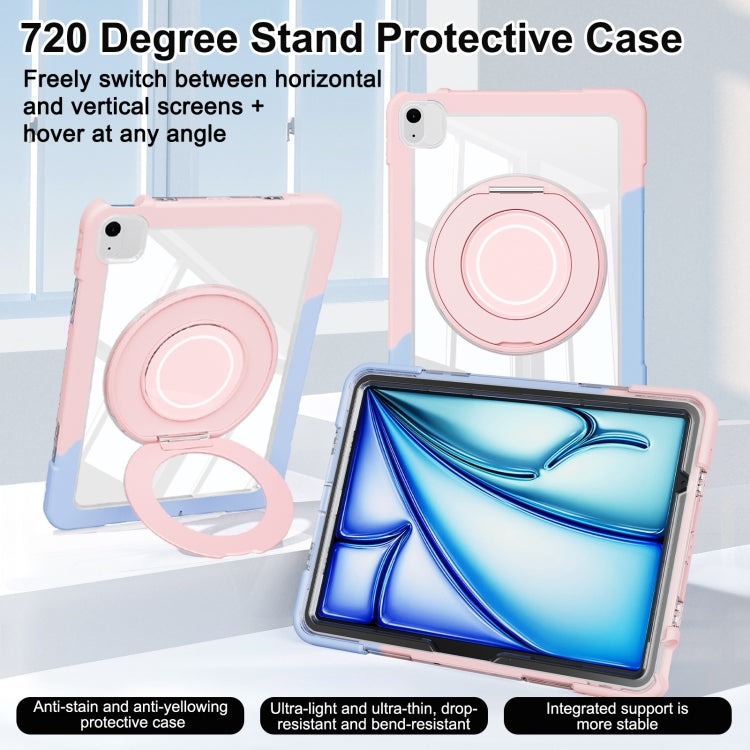 For iPad Air 11 2026 / 2025 / 2024 Crystal Armor PC Hybrid TPU Tablet Case