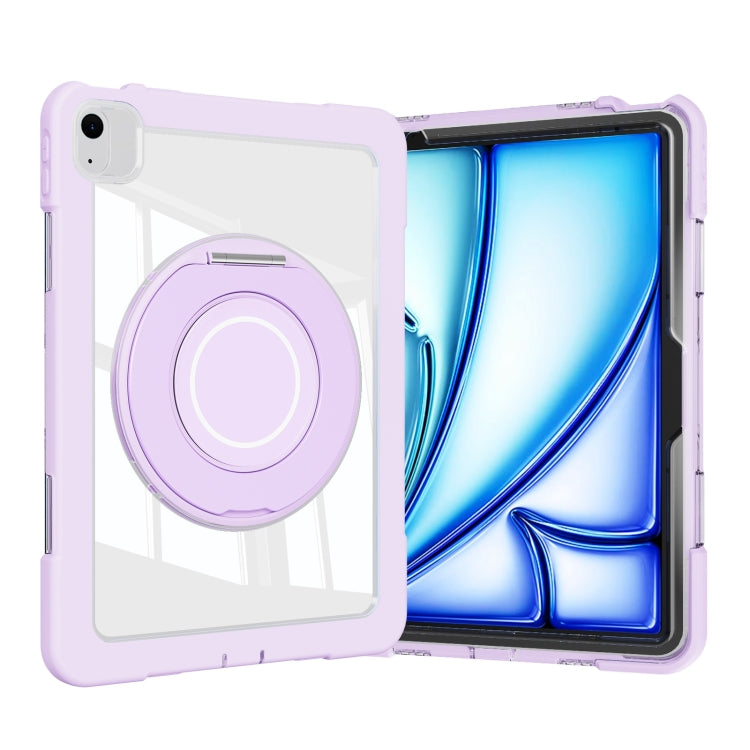 For iPad Air 11 2026 / 2025 / 2024 Crystal Armor PC Hybrid TPU Tablet Case
