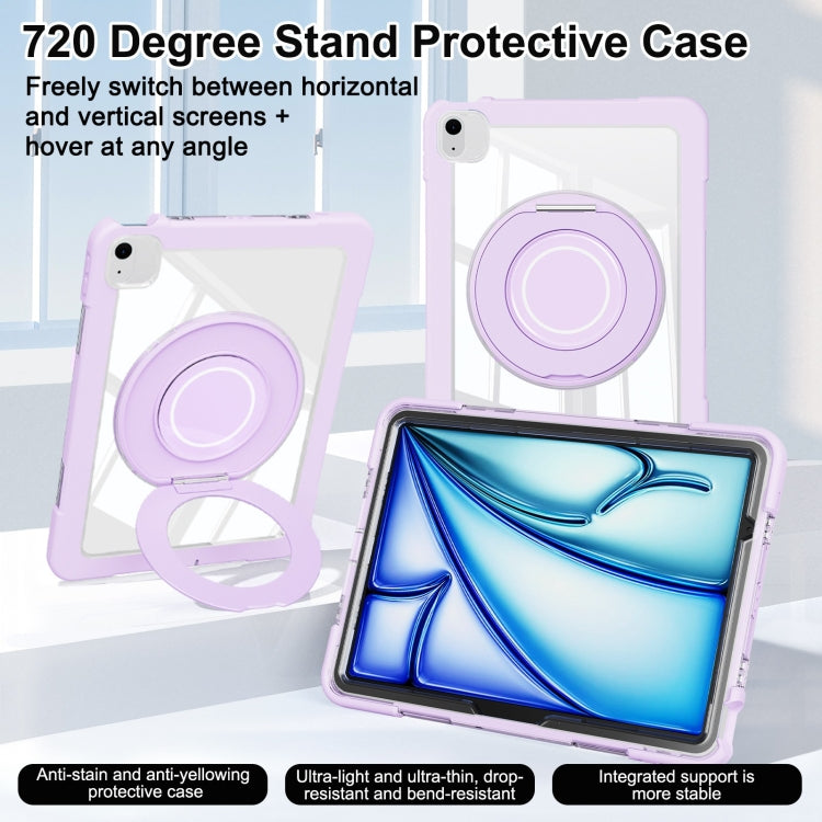 For iPad Air 11 2026 / 2025 / 2024 Crystal Armor PC Hybrid TPU Tablet Case