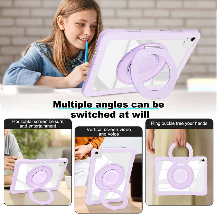 For iPad Air 11 2026 / 2025 / 2024 Crystal Armor PC Hybrid TPU Tablet Case
