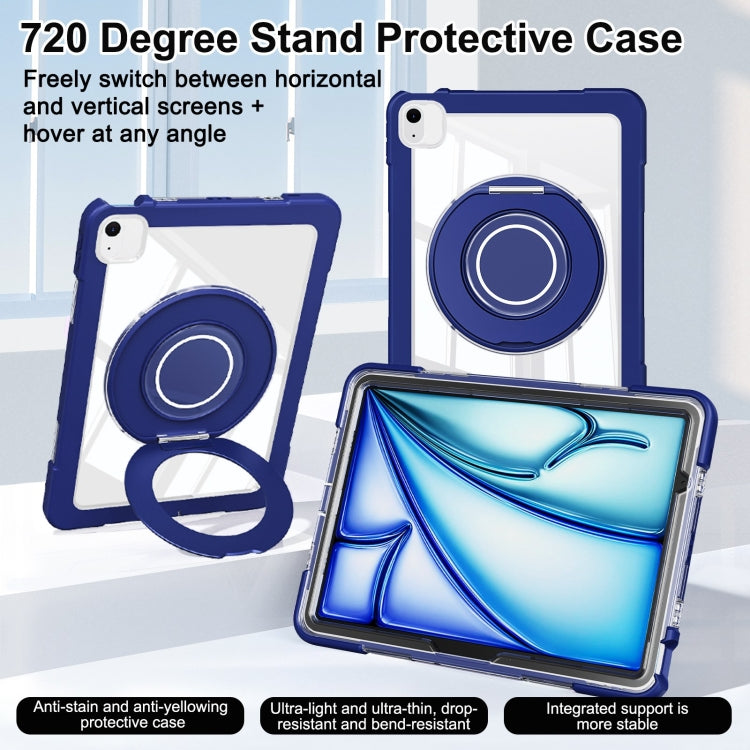 For iPad Air 11 2026 / 2025 / 2024 Crystal Armor PC Hybrid TPU Tablet Case