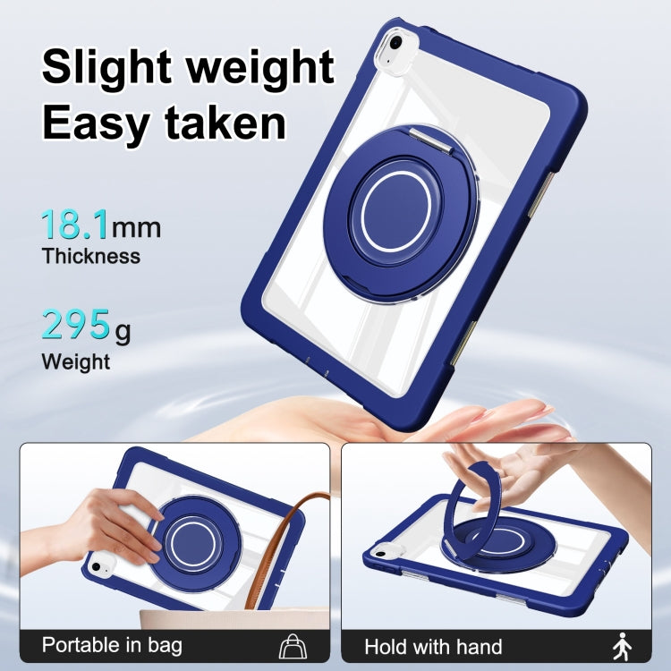 For iPad Air 11 2026 / 2025 / 2024 Crystal Armor PC Hybrid TPU Tablet Case