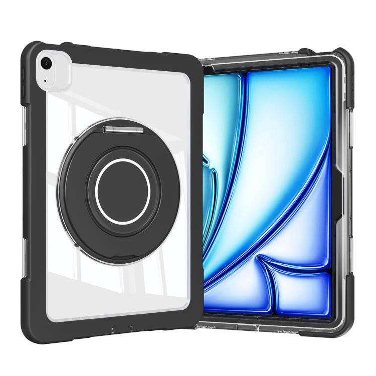 For iPad Air 11 2026 / 2025 / 2024 Crystal Armor PC Hybrid TPU Tablet Case