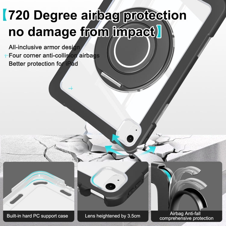 For iPad Air 11 2026 / 2025 / 2024 Crystal Armor PC Hybrid TPU Tablet Case