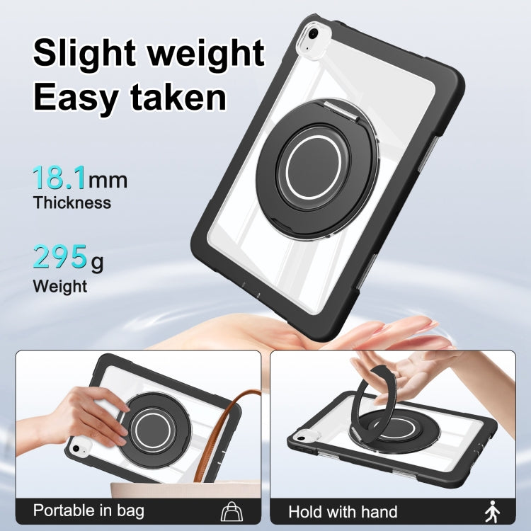 For iPad Air 11 2026 / 2025 / 2024 Crystal Armor PC Hybrid TPU Tablet Case