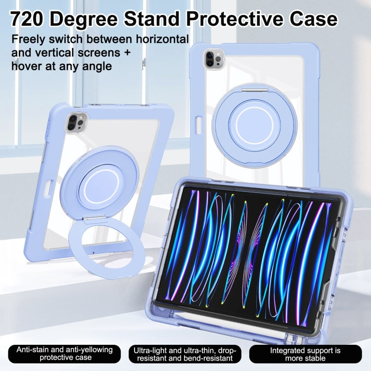 For iPad Pro 11 2022 / 2021 / 2020 Crystal Armor PC Hybrid TPU Tablet Case