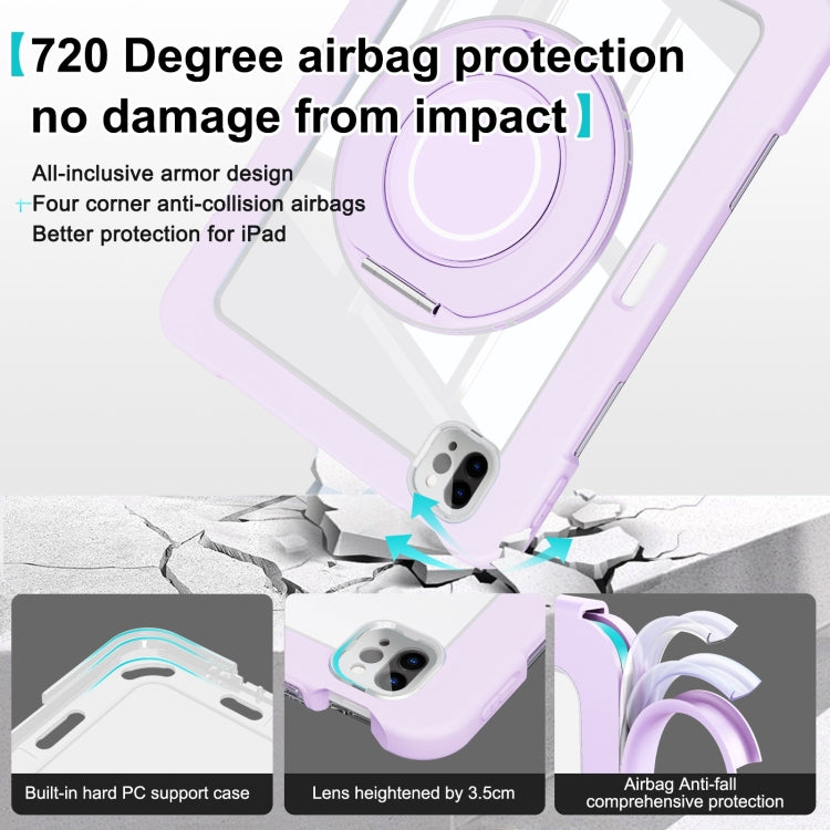 For iPad Pro 11 2022 / 2021 / 2020 Crystal Armor PC Hybrid TPU Tablet Case