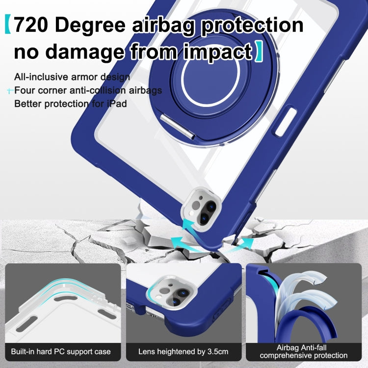 For iPad Pro 11 2022 / 2021 / 2020 Crystal Armor PC Hybrid TPU Tablet Case