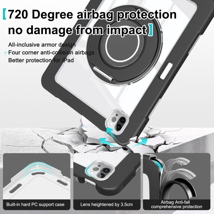 For iPad Pro 11 2022 / 2021 / 2020 Crystal Armor PC Hybrid TPU Tablet Case