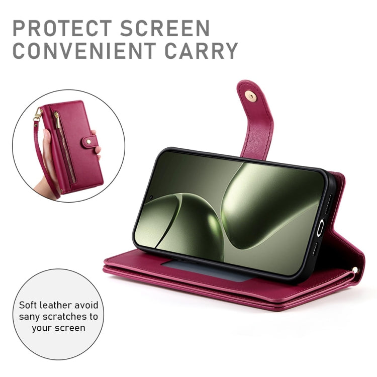 For Xiaomi 14T Nine Card-slot Zipper Wallet Bag Leather Phone Case