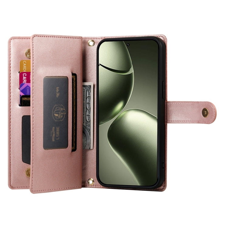 For Xiaomi 14T Nine Card-slot Zipper Wallet Bag Leather Phone Case