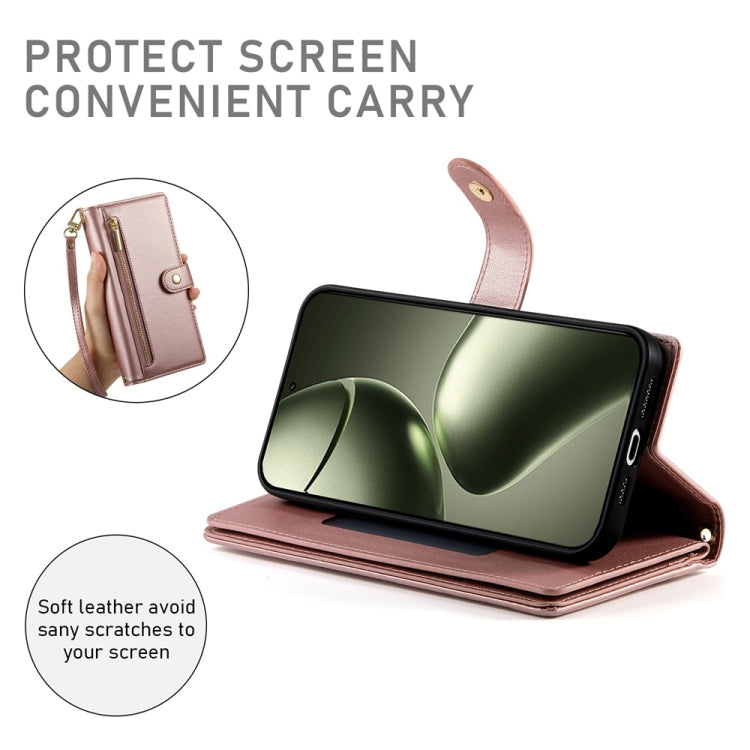 For Xiaomi 14T Nine Card-slot Zipper Wallet Bag Leather Phone Case