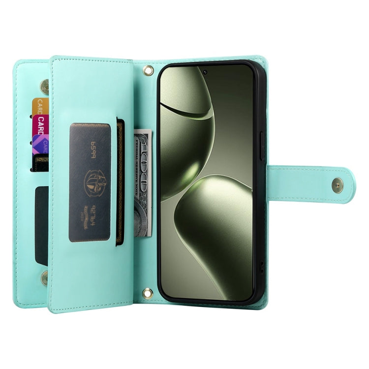 For Xiaomi 14T Nine Card-slot Zipper Wallet Bag Leather Phone Case