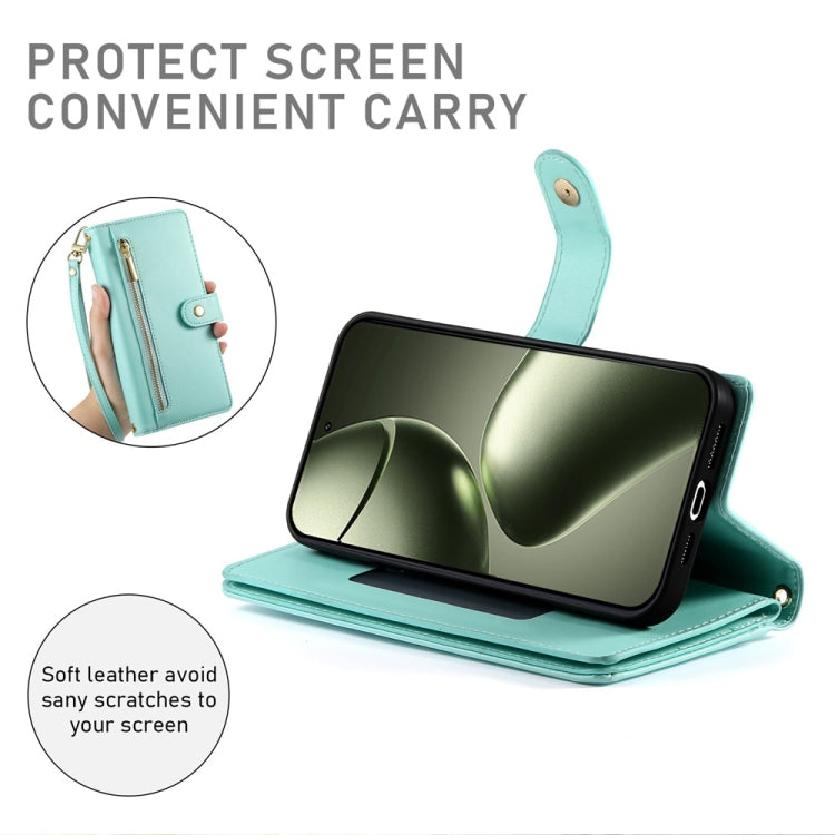 For Xiaomi 14T Nine Card-slot Zipper Wallet Bag Leather Phone Case