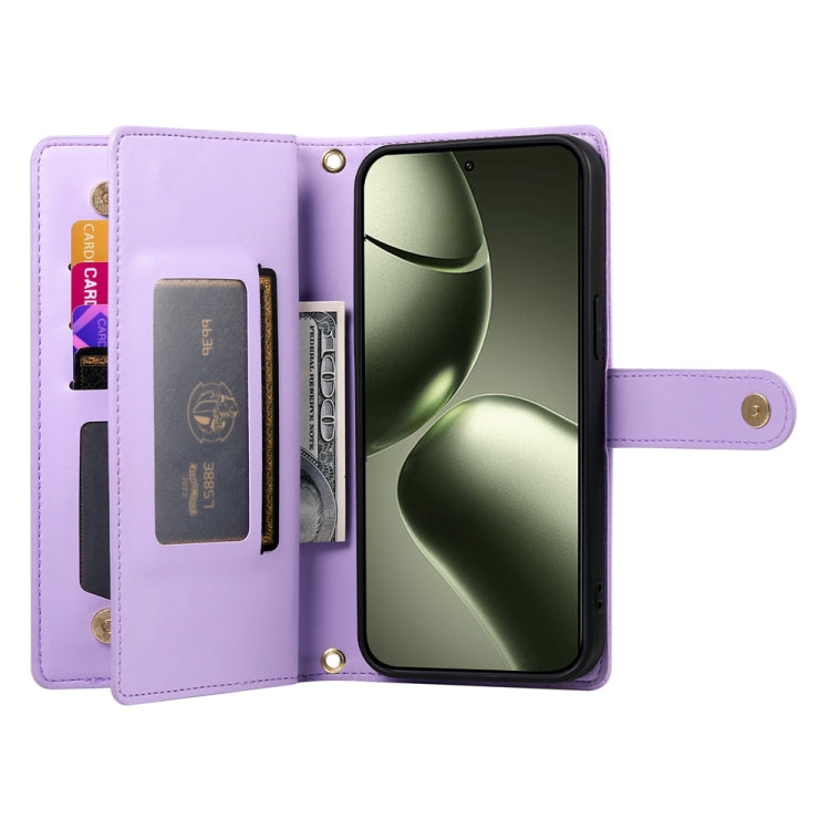 For Xiaomi 14T Nine Card-slot Zipper Wallet Bag Leather Phone Case