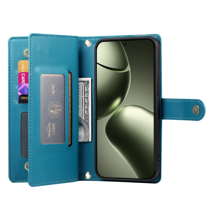 For Xiaomi 14T Nine Card-slot Zipper Wallet Bag Leather Phone Case