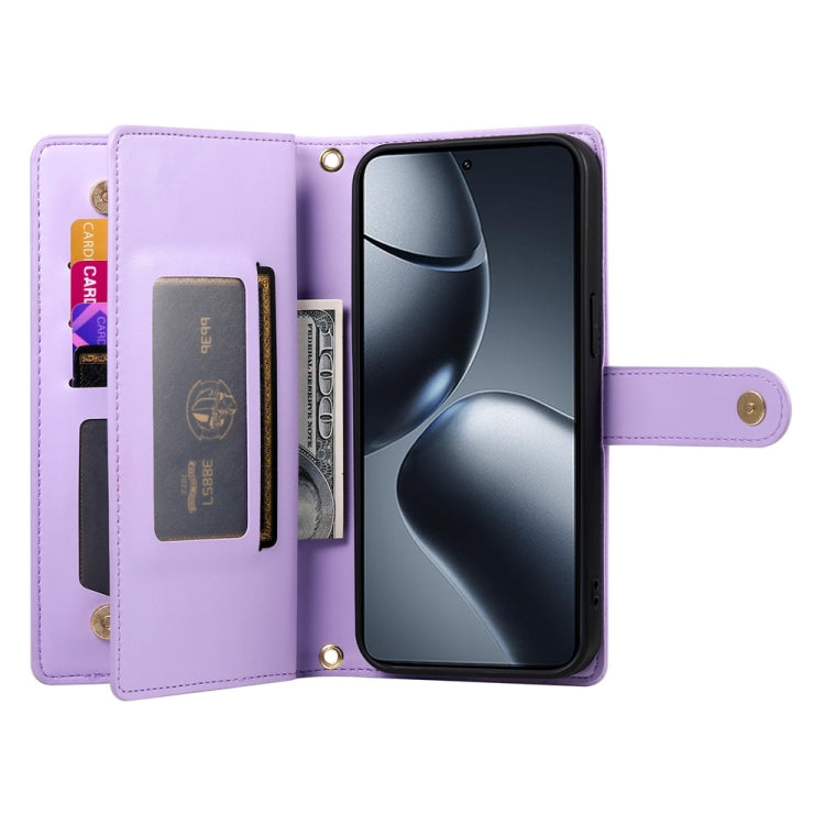 For Xiaomi 14T Pro Nine Card-slot Zipper Wallet Bag Leather Phone Case