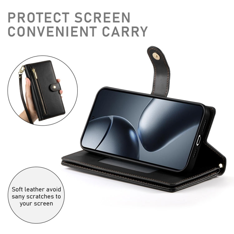 For Xiaomi 14T Pro Nine Card-slot Zipper Wallet Bag Leather Phone Case