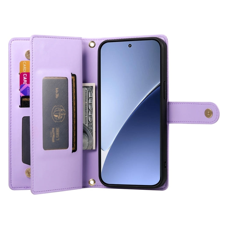 For Xiaomi 15 Nine Card-slot Zipper Wallet Bag Leather Phone Case