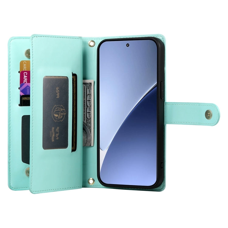 For Xiaomi 15 Pro Nine Card-slot Zipper Wallet Bag Leather Phone Case
