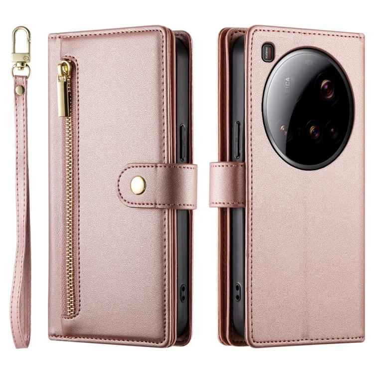 For Xiaomi 15 Ultra Nine Card-slot Zipper Wallet Bag Leather Phone Case