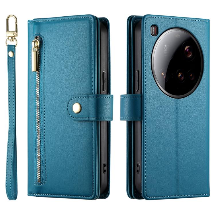 For Xiaomi 15 Ultra Nine Card-slot Zipper Wallet Bag Leather Phone Case